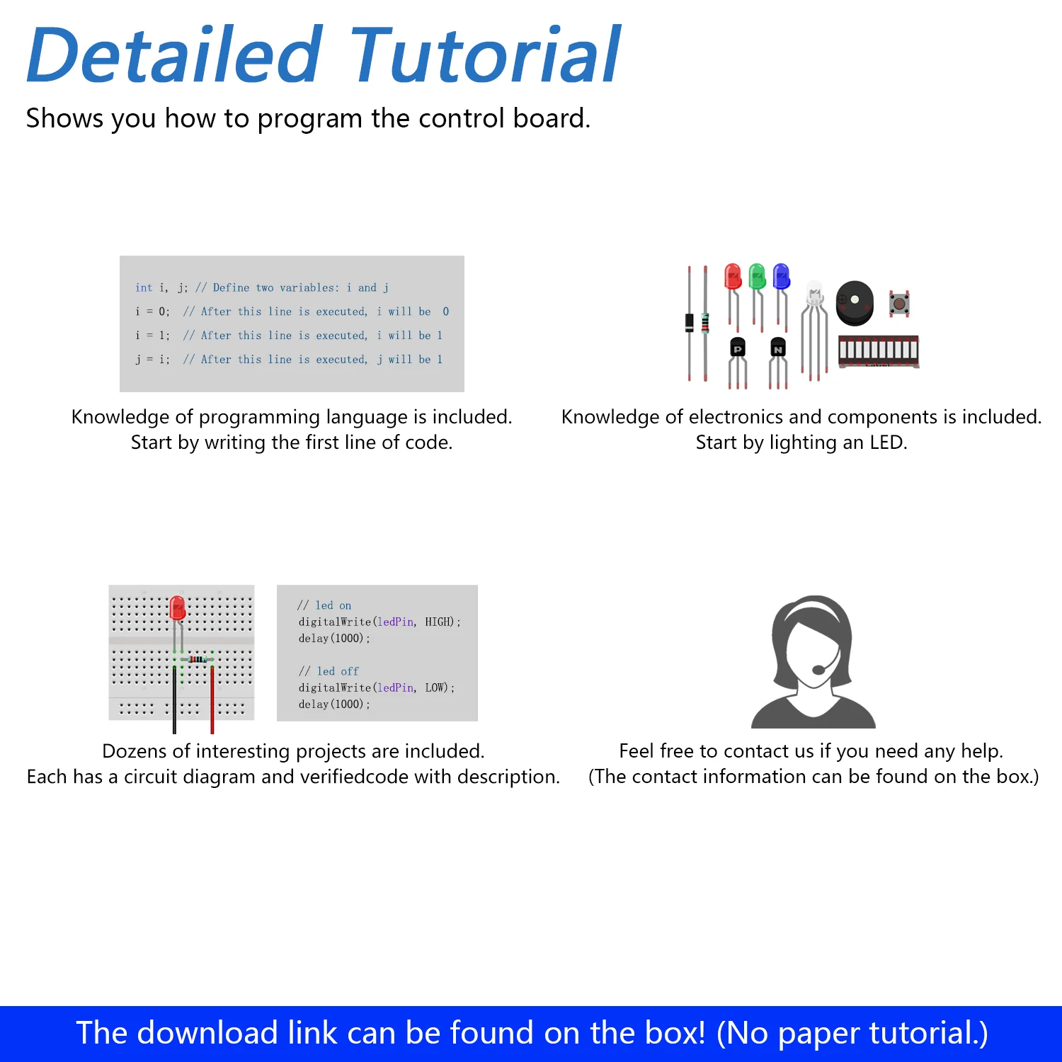 Freenove Super Starter Kit (Compatible with Arduino UNO R3), 152-Page Detailed Tutorial, 158 Items, 25 Projects - Image 5