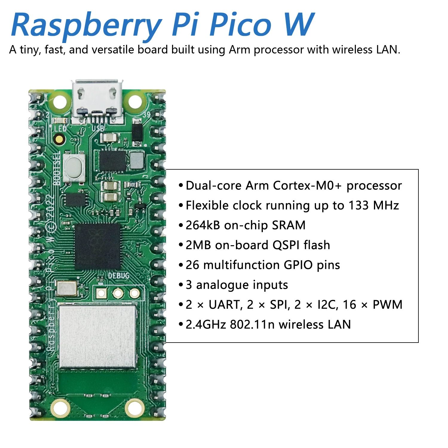 Freenove Bipedal Robot Kit for Raspberry Pi Pico W H WH, LED Matrix Expressions, Obstacle Avoidance, Colorful Lights, Buzzer, Speaker, App - Image 5