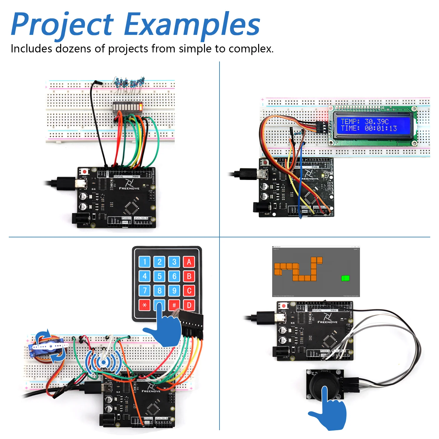 Freenove RFID Starter Kit V2.0 (Compatible with Arduino UNO R3), 251-Page Detailed Tutorial, 198 Items, 55 Projects - Image 4
