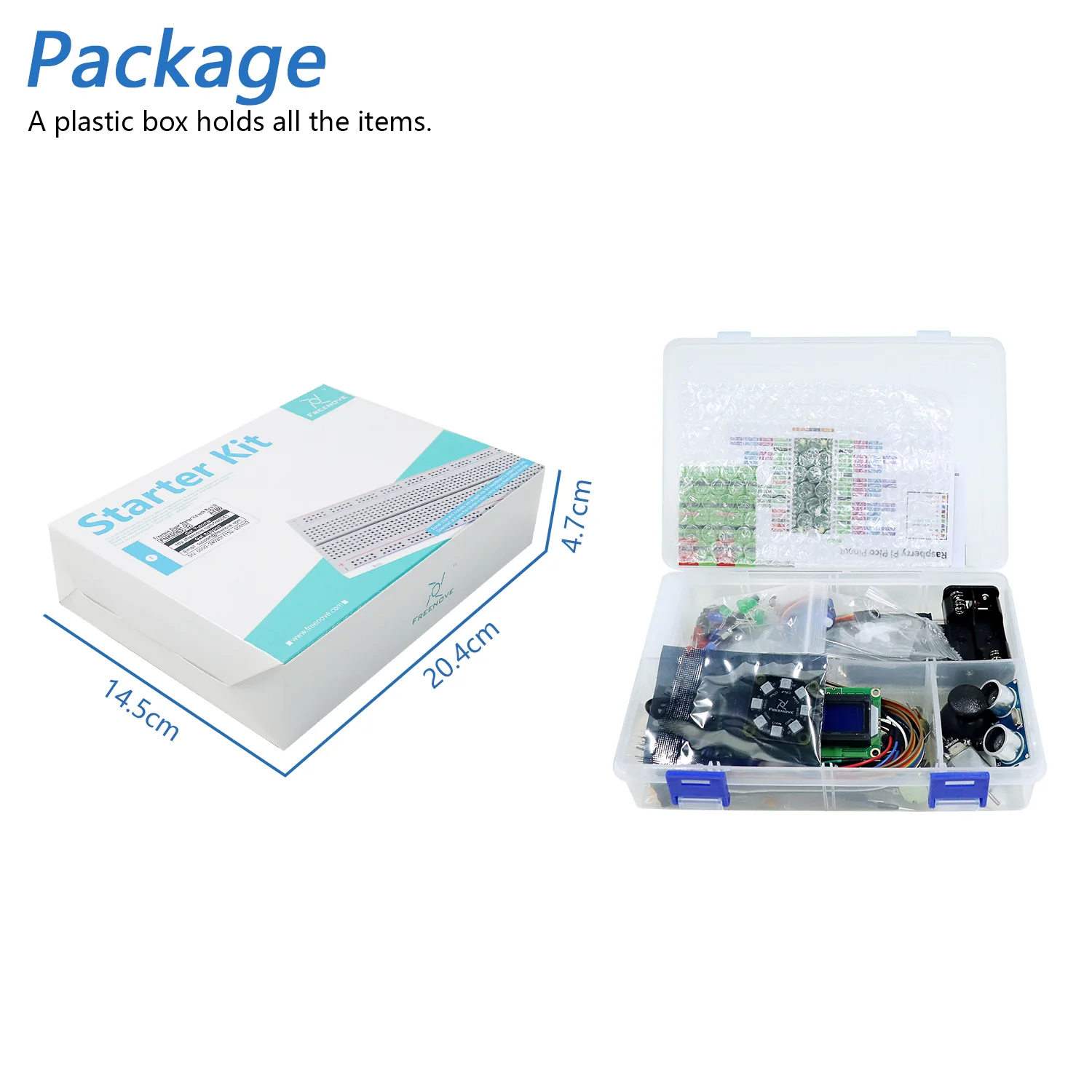 Freenove Super Starter Kit for Raspberry Pi Pico 1 2 W H WH, 588-Page Detailed Tutorial, 175 Items, 94 Projects, Python C Java Code - Image 7