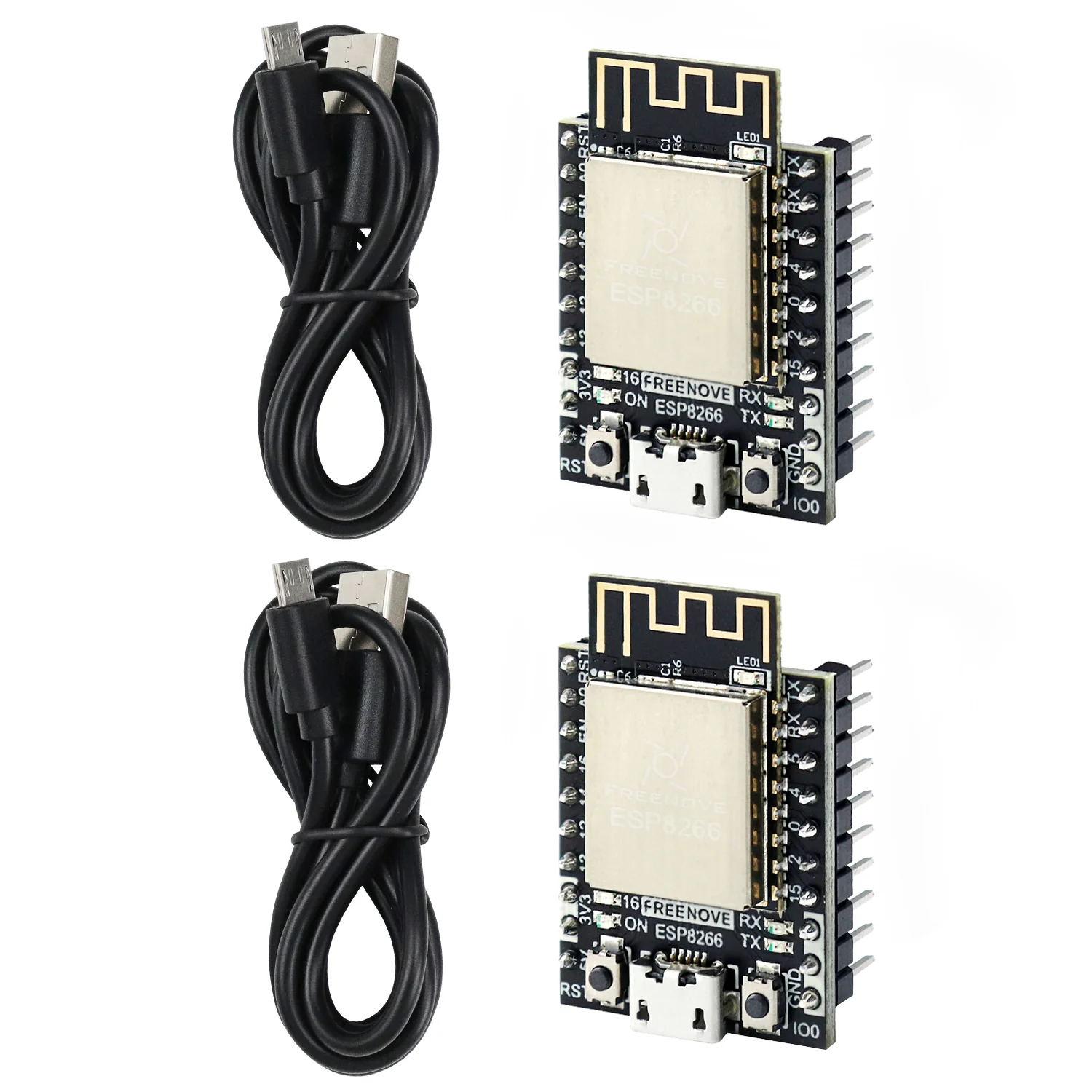 Freenove ESP8266 Wi-Fi Development Board, 32-bit 160 MHz Mini Microcontroller, Python C Code, Example Projects Tutorial - Image 7