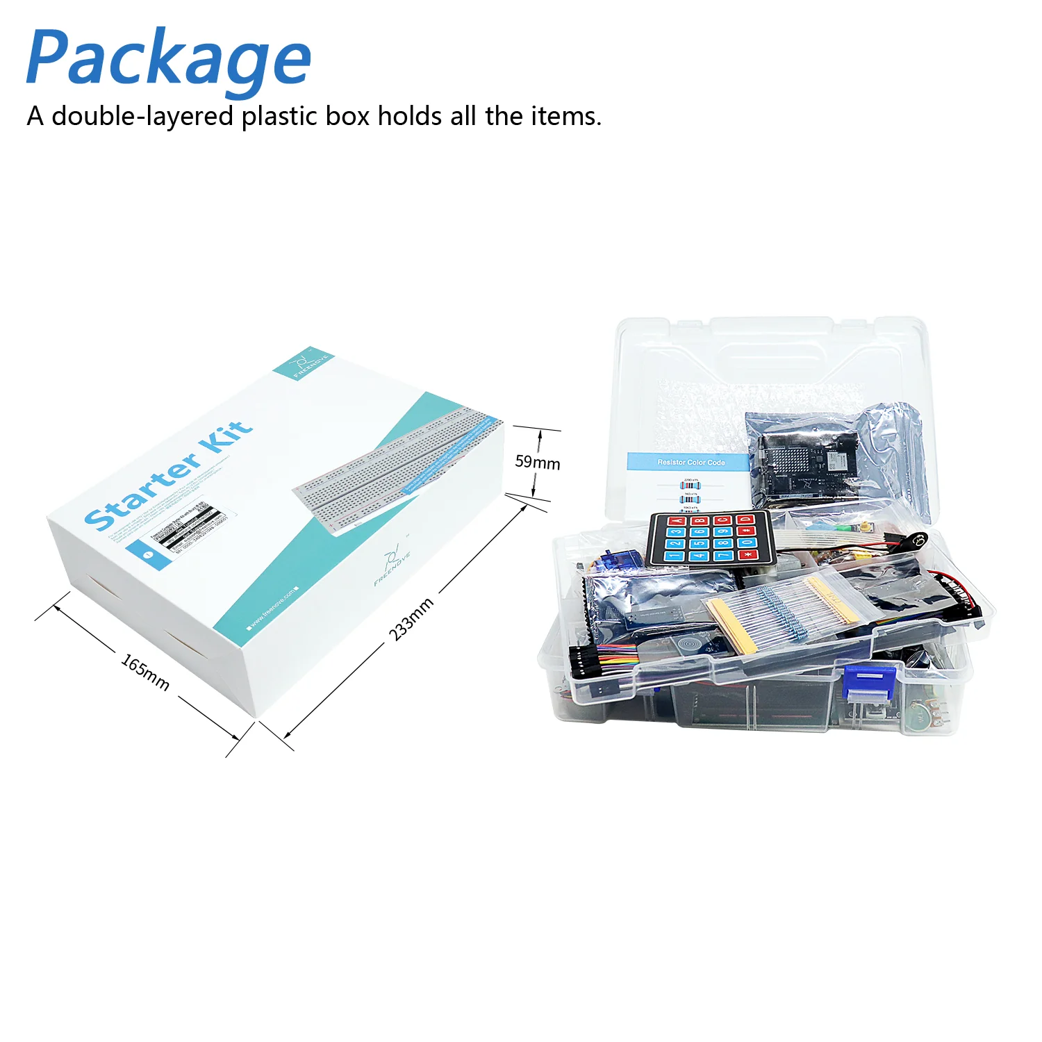 Freenove Complete Starter Kit (Compatible with Arduino UNO R4 WiFi Mini), Arm Cortex-M4 Microcontroller, Onboard ESP32-S3, 474-Page Detailed Tutorial, 343 Items, 90 Projects - Image 7