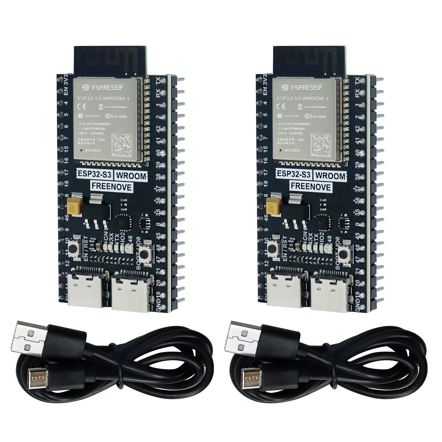 Freenove ESP32-S3 ESP32 S3 Wi-Fi Bluetooth Board Lite, Dual-core 32-bit 240 MHz Microcontroller, Python C Code, Example Projects Tutorial - Image 7