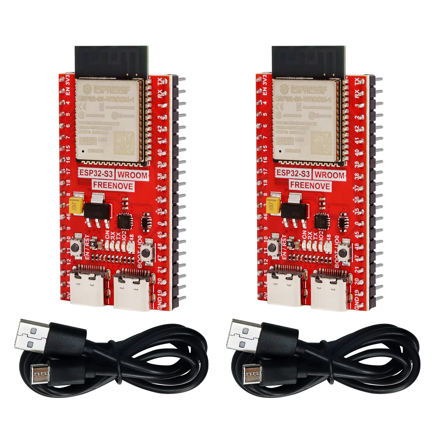 Freenove ESP32-S3 ESP32 S3 Wi-Fi Bluetooth Board Lite, Dual-core 32-bit 240 MHz Microcontroller, Python C Code, Example Projects Tutorial - Image 9