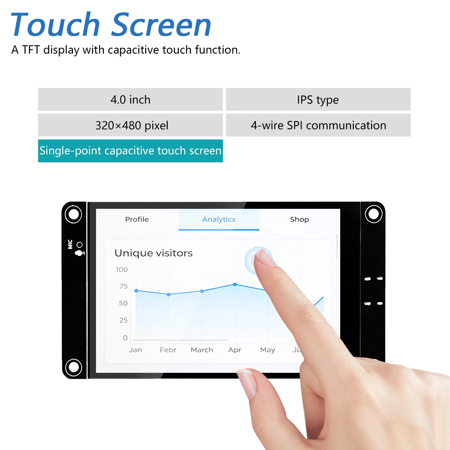 Freenove ESP32 S3 Touch Display CYD WiFi BT, 2.8 3.5 4.0 Inch IPS Capacitive Touchscreen, Dual-core 32-bit 240 MHz, AI LVGL Tutorial - Image 10