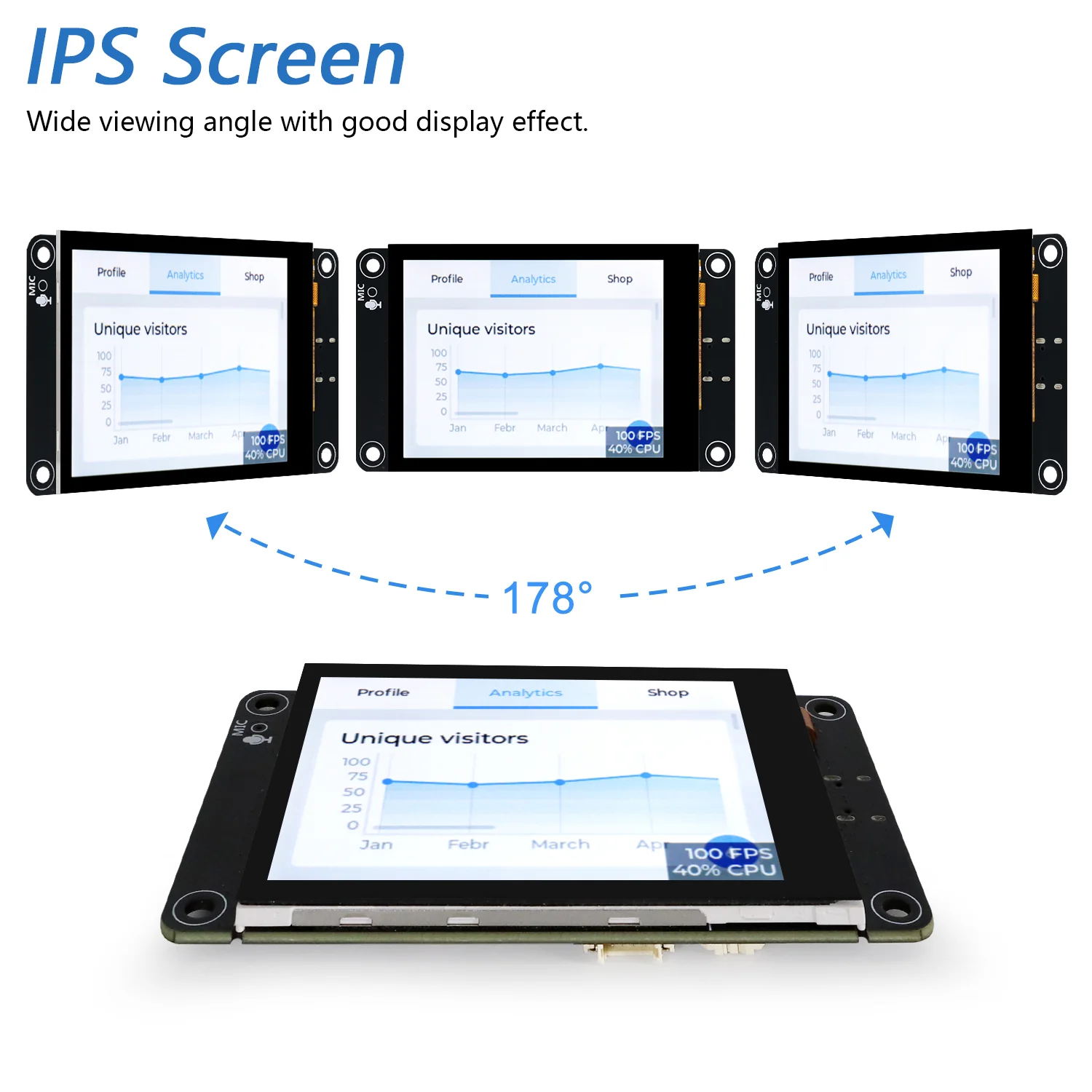 Freenove ESP32 S3 Touch Display CYD WiFi BT, 2.8 3.5 4.0 Inch IPS Capacitive Touchscreen, Dual-core 32-bit 240 MHz, AI LVGL Tutorial - Image 4