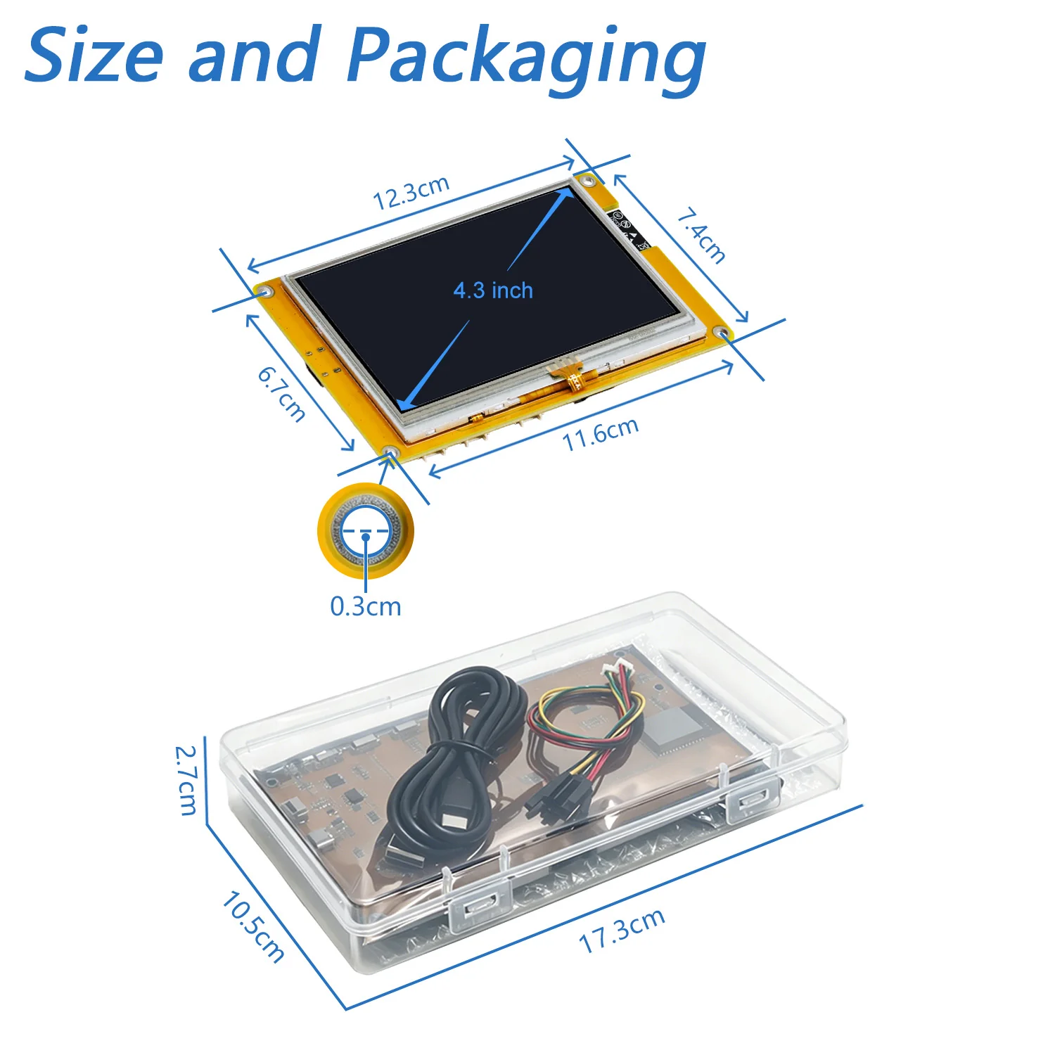 Freenove ESP32 S3 Touch Display CYD WiFi BT, 4.3 5.0 Inch Touchscreen, Dual-core 32-bit 240 MHz, Code Example Projects Tutorial - Image 4