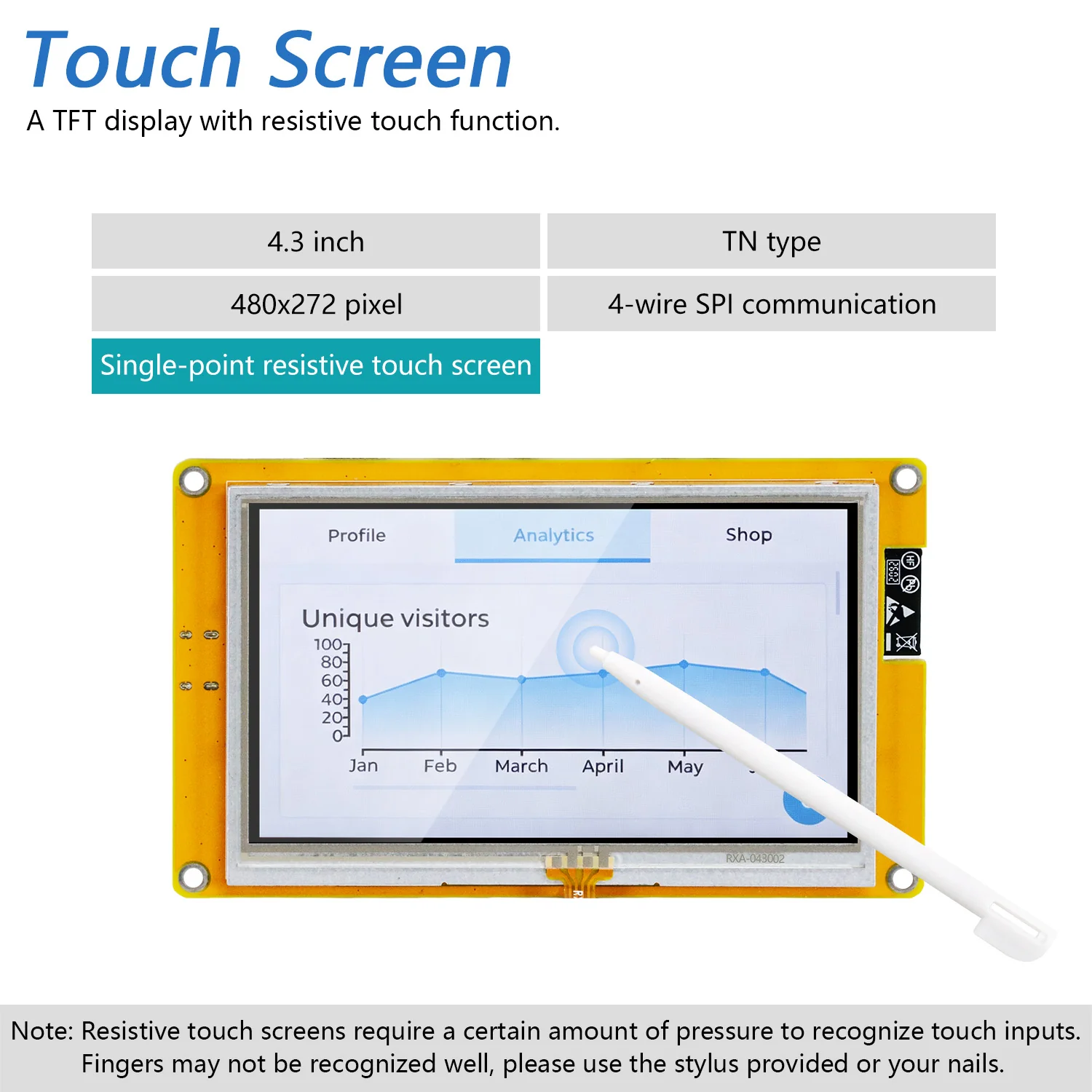 Freenove ESP32 S3 Touch Display CYD WiFi BT, 4.3 5.0 Inch Touchscreen, Dual-core 32-bit 240 MHz, Code Example Projects Tutorial - Image 5